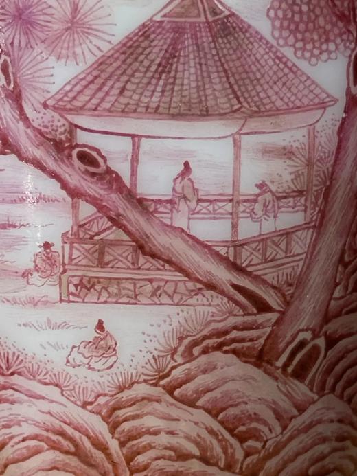 胭脂红珐琅彩绘高仕春游图赏瓶，顺丰包邮 商品图10