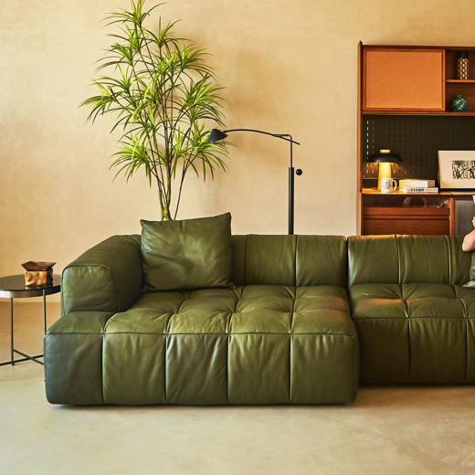 Maud 四人沙发 | 皮布面料可选，详询客服 商品图1