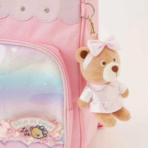 [PawinPaw]B8F小熊童装2023年女童儿童粉色可爱海洋风炫彩双肩书包 商品图3