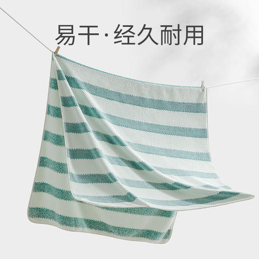 洁丽雅新款加大毛巾非纯棉菠萝格双拼加厚条纹家用男女透气 商品图2
