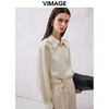 VIMAGE纬漫纪春季新款百搭小众设计镂空衬衣衬衫V2109702 商品缩略图3
