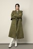 ESTELLICA 橄榄绿色宽松羊绒大衣外套 17395 商品缩略图2