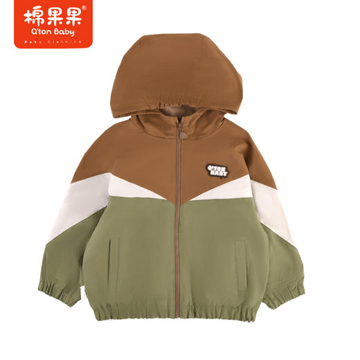 棉果果专柜同款春季新品男童纯棉内里连帽外套M112100424048 商品图6