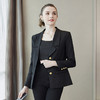 奢姿2024年春装新款大码女装单排扣时尚西装胖妹妹翻驳领气质外套9941370014 商品缩略图1