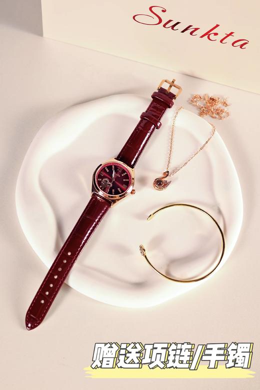 SUNKTA 桑达  爱心浪漫镂空韵味时尚腕表ST6699  经典女士手表 百搭风格 商品图7