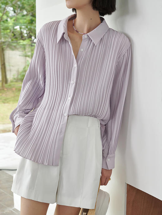 褶皱系列 立体压褶衬衫（四色）FJ4298235 商品图10