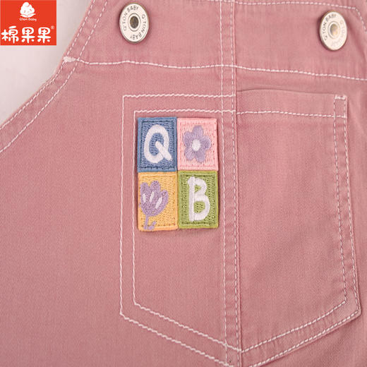 棉果果专柜同款春季新品女童斜纹水洗棉背带裙M122703224017 商品图5