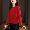 高腰本命年红色女装毛衣，短款小个子打底衫CC- 66-5192 商品缩略图3