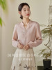 【年终特卖】【东方系列】熙世界国风衬衫优雅小V立领长袖上衣女2025秋新款 商品缩略图4