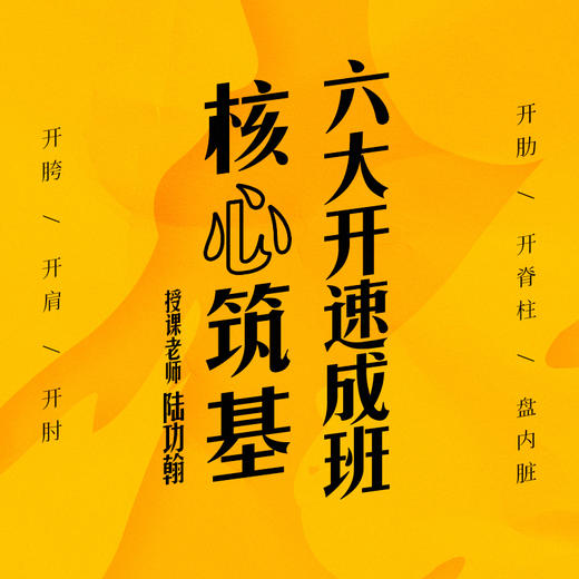 核心筑基速成班（开胯，开肩，开肘，开肋，开脊柱，盘内脏） 商品图0