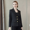 奢姿2024年春装新款大码女装单排扣时尚西装胖妹妹翻驳领气质外套9941370014 商品缩略图0