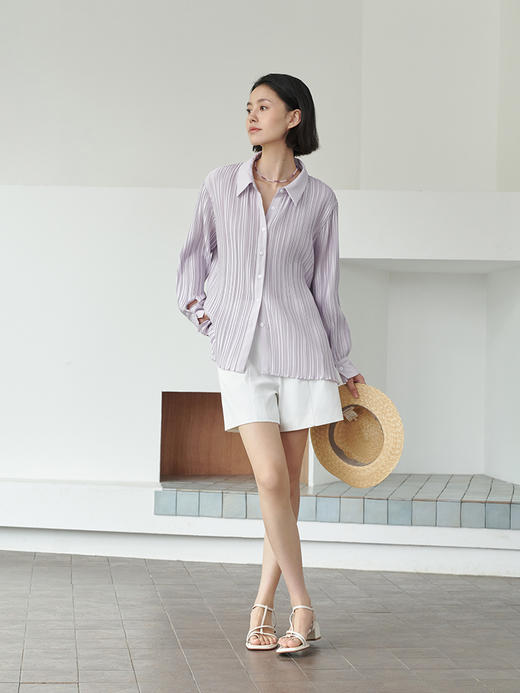 褶皱系列 立体压褶衬衫（四色）FJ4298235 商品图9