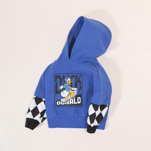 【商城同款】迪士尼2024春季新款男童连帽卫衣中小童运动休闲上衣231DS0882 商品图2