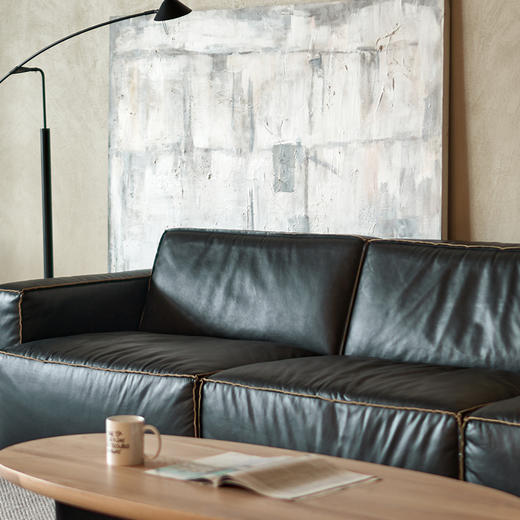 Black chocolate 三人沙发 | 皮布面料可选，详询客服 商品图3