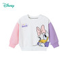 迪士尼女童卫衣春季2024儿童甜美黛西印花拼色袖上衣百搭纯棉套头衫ZD1DS004 商品缩略图6