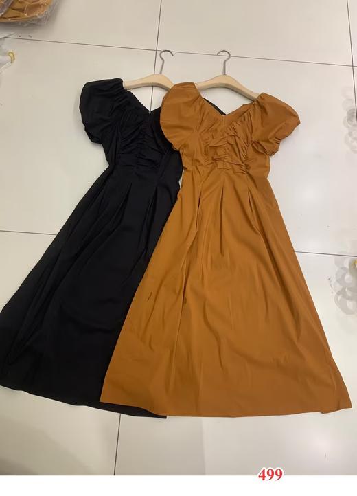 【门店同款】ENJOY夏季胸前褶皱修身长裙 153643744 商品图0