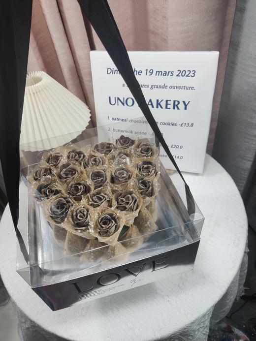 20朵桃心礼盒花束手工DIY牛津布玫瑰花束军恋礼物（手工制作产品不支持退换货哦）类b 商品图0