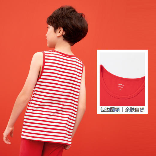 巴拉巴拉男童背心龙年新款儿童吊带本命年红色新年季亲肤棉两件装 商品图3