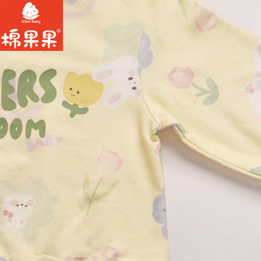 棉果果专柜同款春季新品女童纯棉圆领套头卫衣M122180224025 商品图5