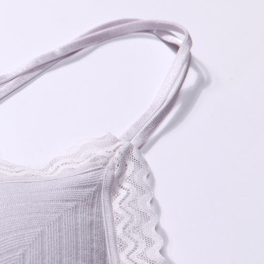 都市丽人抹胸女无缝面料背心无尺码半固定模杯短抹胸无钢圈无排扣LV41B2 商品图7