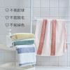 洁丽雅新款加大毛巾非纯棉菠萝格双拼加厚条纹家用男女透气 商品缩略图3