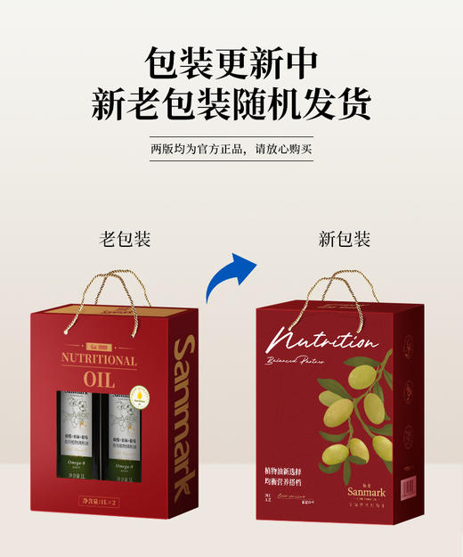 【 礼品】小欢喜橄榄调和油1L*2礼盒 商品图4
