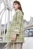 香影 格子毛呢中长款宽松大衣外套 14752 商品缩略图5