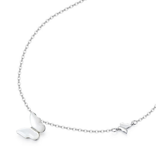 KADER卡蒂罗 蝶影仙踪项链 S925梦幻俏皮蝴蝶展翅飞舞造型设计锁骨链 甜美可爱精致优雅配饰 闺蜜同款女生款 商品图2