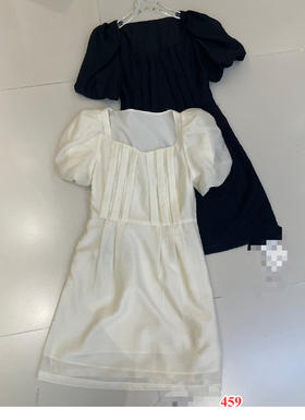 【门店同款】ENJOY夏季方领褶皱名媛连衣裙 151643409