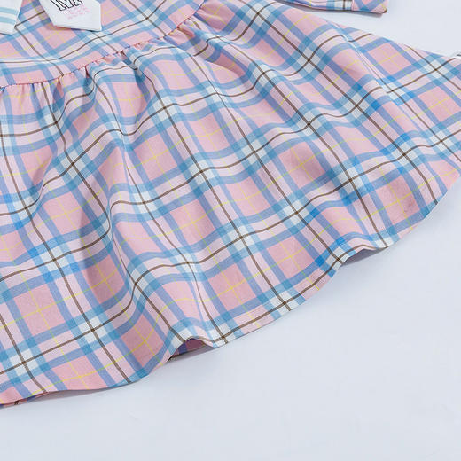 【商城同款】迪士尼格子学院风长袖连衣裙231DQ0208 商品图7