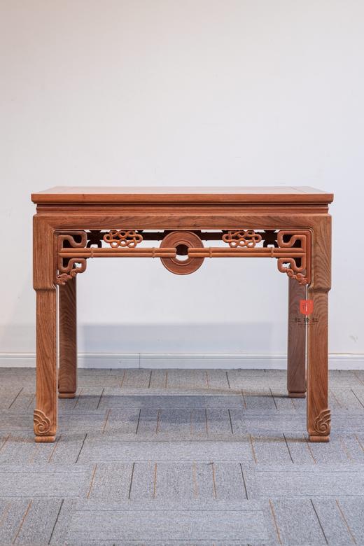 红桥红  家具严选  缅甸花梨（大果紫檀）【99 故宫款 绳璧纹方桌五件套】 商品图4