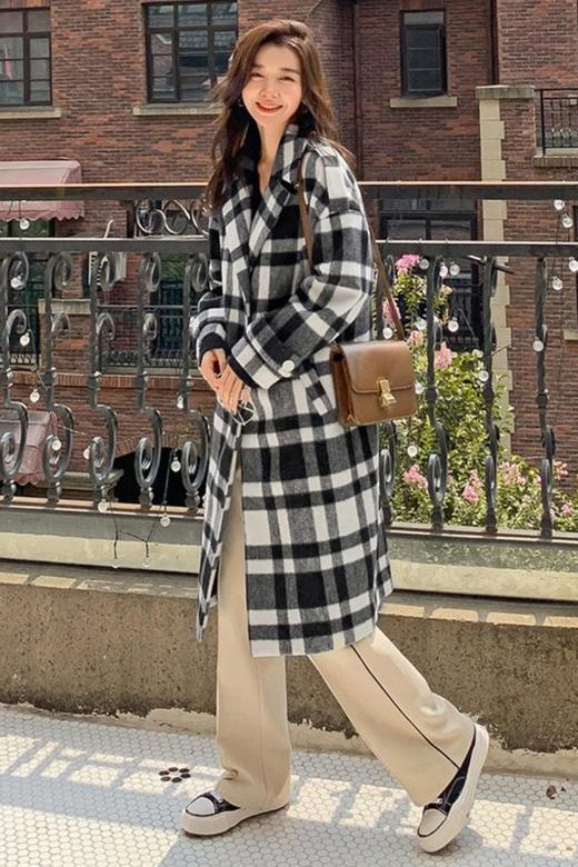 Other Mix 格纹毛呢大衣 14749 商品图5