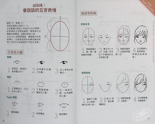 【中商原版】大人系女孩の手绘插画课 Anly老师亲授Q萌三头身百变装扮技法 港台原版 罗安琍 野人 绘画 商品图4