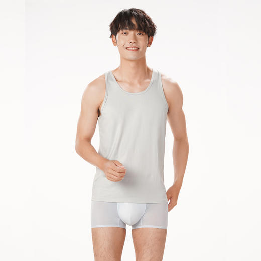 都市丽人都市锋尚基础简约窄肩背心男太极石&索罗娜窄肩背心男士常规背心FV45A1 商品图1