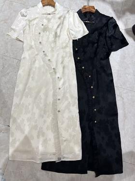 【门店同款】ENJOY夏季提花钻扣花边旗袍 151045767