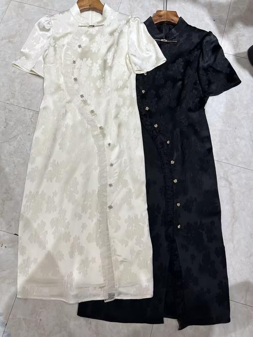 【门店同款】ENJOY夏季提花钻扣花边旗袍 151045767 商品图0