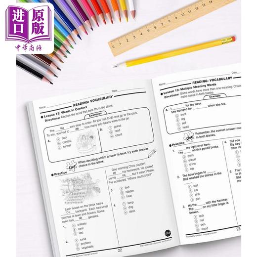 【中商原版】光谱练习册 英语测试练习系列 2年级 Carson Dellosa Spectrum Test Practice Grade 2 美国CarsonDellosa 原版 商品图4