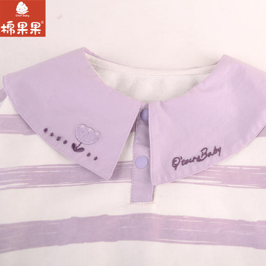 棉果果专柜同款春季新品女童纯棉翻领套头卫衣M122180224007 商品图3