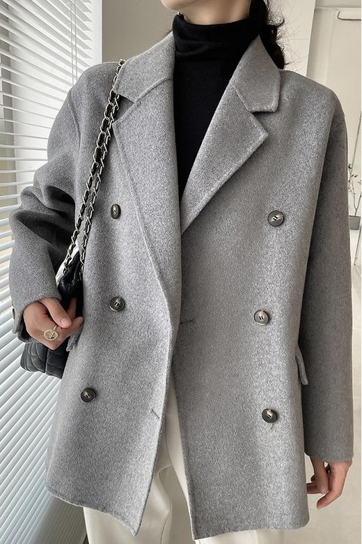 ESTELLICA 气质双排扣西装领大衣外套 14930 商品图2