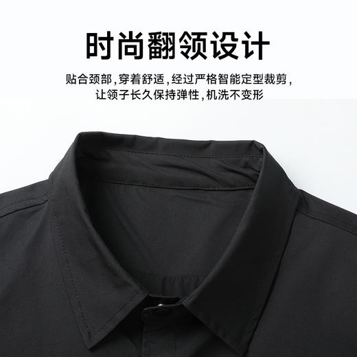 【新款DX】大依优型大码翻领外套衬衫夹克时尚雷萨加肥加大休闲胖子宽松外套上衣男装潮流 商品图2