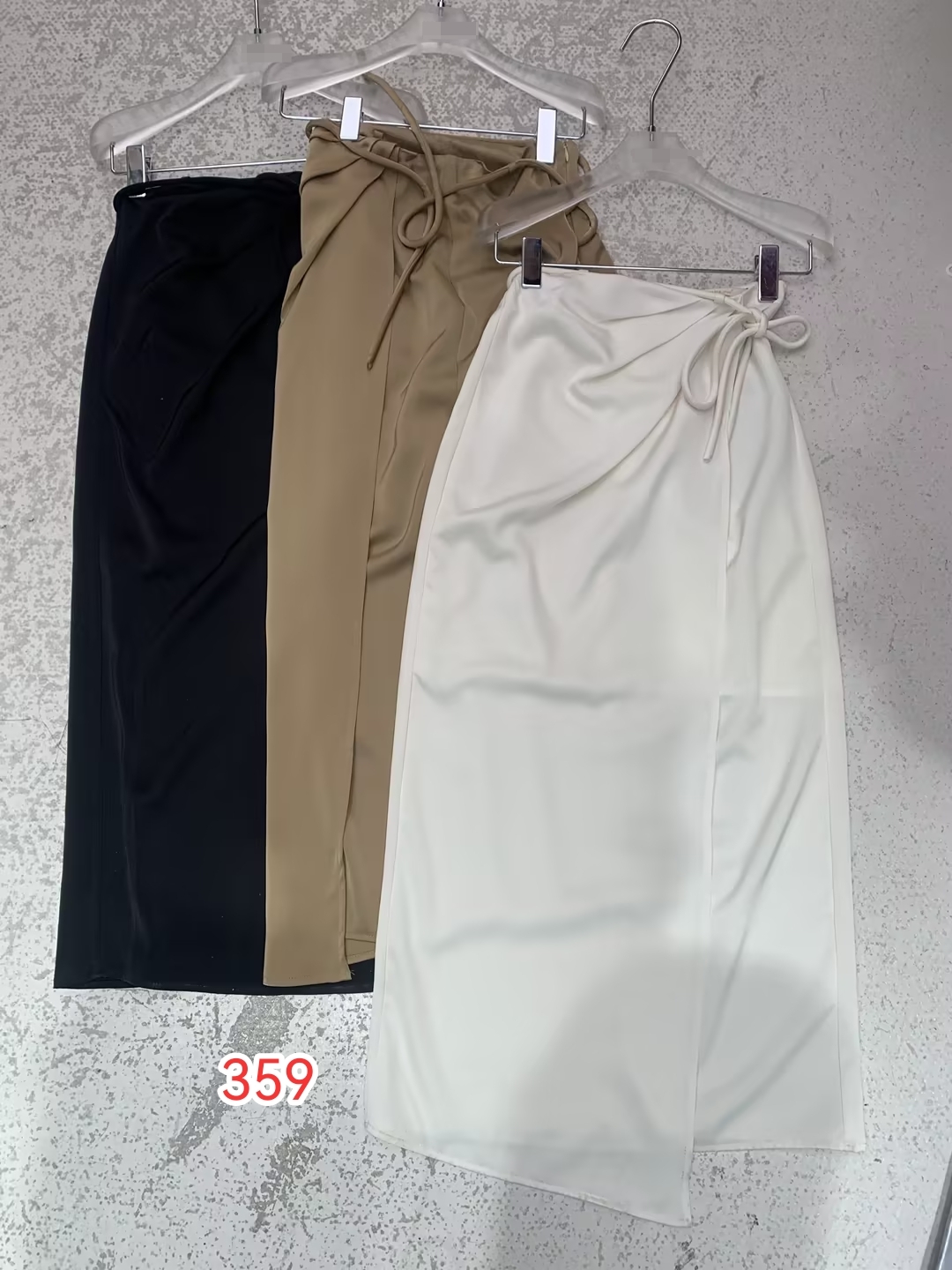 【门店同款】ENJOY夏季侧片绑绳丝感长裙 151098455