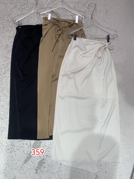 【门店同款】ENJOY夏季侧片绑绳丝感长裙 151098455 商品图0