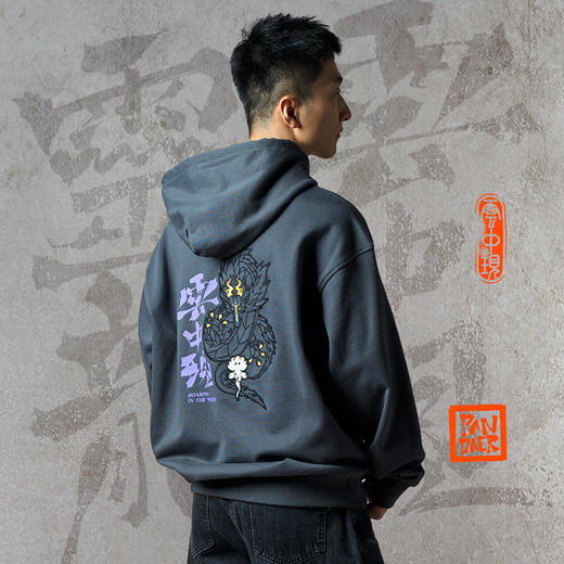 灵龙 微绒连帽卫衣「宽松版型，喜欢合身拍小一码」 商品图1