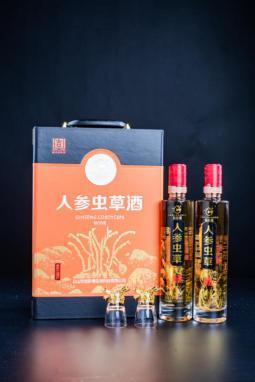 灵元人参虫草礼盒 42%度 500ml*2瓶/盒 商品图0