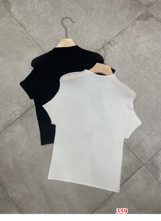 【门店同款】ENJOY2023年夏季D-纯色半高领弹力上衣 153242908 商品图0