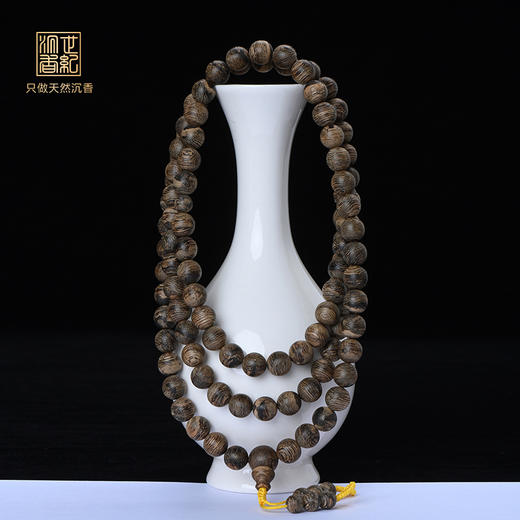 天然文莱沉香佛珠  9mm*108颗   34克   SP6923 商品图0