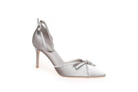 豪麟名鞋奥莱迪嘉女鞋皮鞋真丝牛皮革DJHJA41WP009灰色  原价1960元