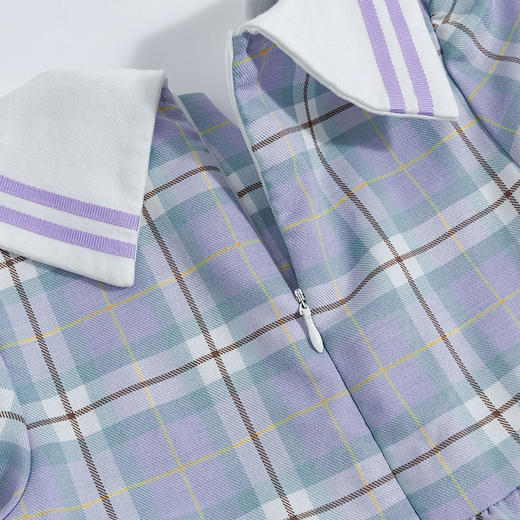 【商城同款】迪士尼格子学院风长袖连衣裙231DQ0208 商品图11