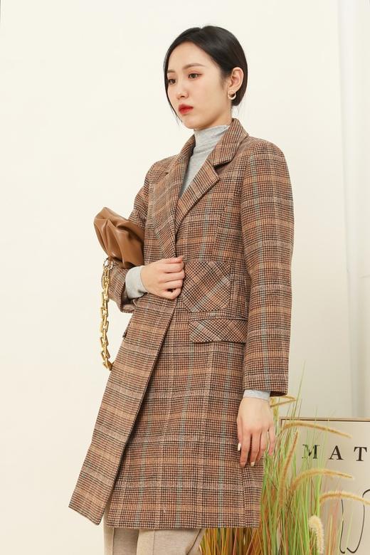 ESTELLICA 翻领格纹西装外套 14921 商品图3