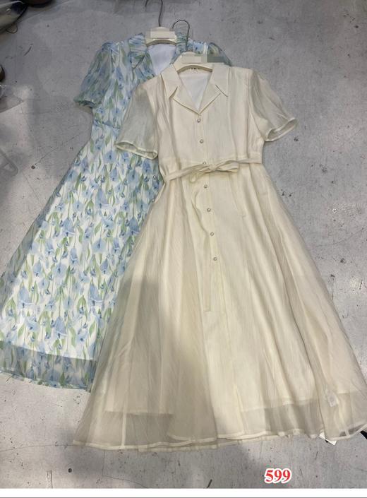 【门店同款】ENJOY夏季气质西装领收腰连衣裙 150648443 商品图0